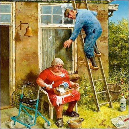 Doe het zelver - Marius van Dokkum - wenskaart