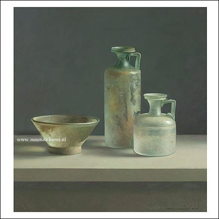 Romeins glas - Henk Helmantel, wenskaart