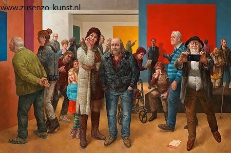 Museumbezoekers - Marius van Dokkum