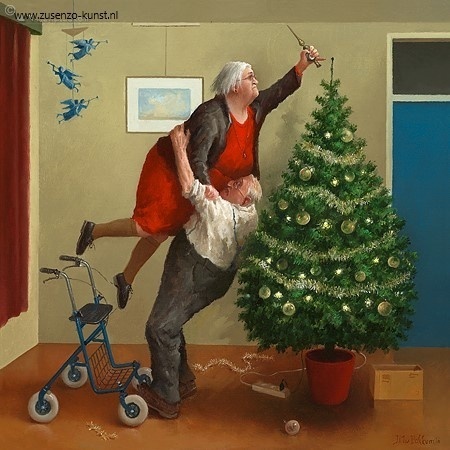 Kerstengeltjes - Marius van Dokkum - giclee