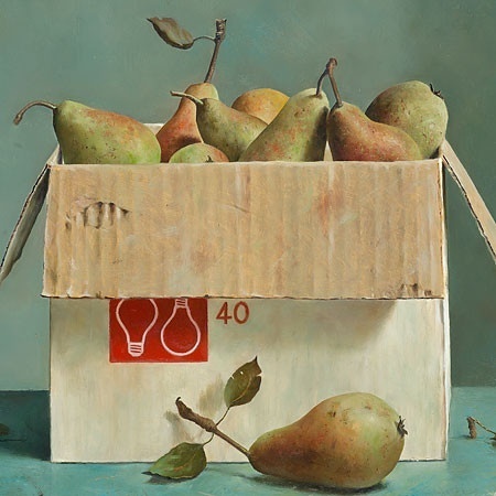 Doos met peertjes - Marius van Dokkum giclee