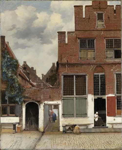 Straatje van Vermeer - Johannes Vermeer