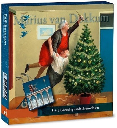  Kerstengeltjes en wegomlegging - Card set Marius van Dokkum -