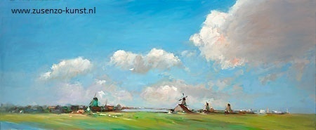 Zaanse Schans 2 - Dinie Boogaart, giclee