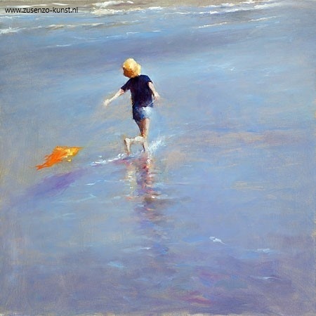 Dansen aan zee - Dinie Boogaart, giclee