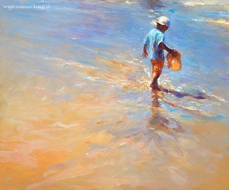 Strandplezier - Dinie Boogaart, giclee