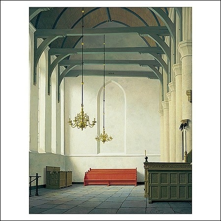 De zuidbeuk van de St Nicolaas Kerk te Monnickendam - Henk Helmantel, wenskaart