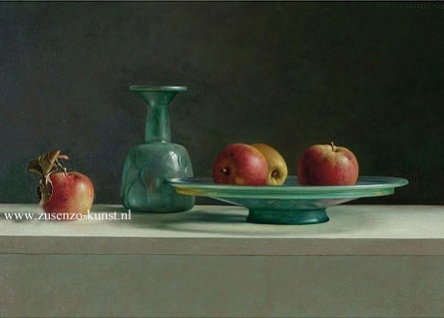  Romeins glas met appels - Henk Helmantel, giclee