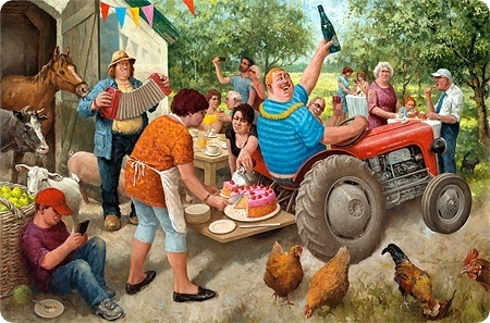 Placemat - Tuinfeest - Marius van Dokkum